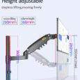 Настільний поворотний кронштейн для монітора телевізора NB H80 17 “-27”