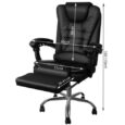 Комп’ютерне офісне крісло з екошкіри Malatec 16224 Чорне