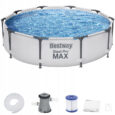 Каркасний Басейн Bestway 305 x 305 см, Круглий басейн на каркасі, Басейн із металевим каркасом