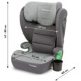 Дитяче автокрісло в машину від 15 до 36 кг WESTON I-SIZE DARK GRAY