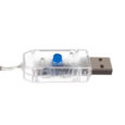 Світлодіодна гірлянда ЗІРКИ 138 LED USB Iso Trade – теплий білий KŚ19750 на дистанційному управлінні