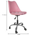 Крісло офісне Malatec 16428 Рожеве