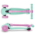 Самокат триколісний дитячий для дівчинок JAX MINT/PINK м’ятно – рожевий HUBAJAX04A0