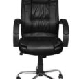 Офісне крісло з еко шкіри Malatec 8983 Чорне
