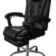 Комп’ютерне офісне крісло з екошкіри Malatec 16224 Чорне