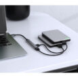 Хаб USB концентратор, сплітер алюмінієвий – 4 порти 3.0 + 2.0 Izoxis