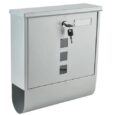 Срібна поштова скринька Malatec 1187
