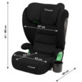 Дитяче автокрісло 15-36 кг/3-12 років WESTON I-SIZE BLACK