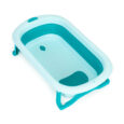 Дитяча ванночка для купання Блакитна складна зі зливом ECOTOYS HA-B37 BLUE