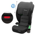 Дитяче автокрісло 15-36 кг/3-12 років WESTON I-SIZE GREY / BLACK