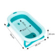 Дитяча ванночка для купання Блакитна складна зі зливом ECOTOYS HA-B37 BLUE
