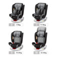 Дитяче автокрісло обертове в машину від 0 до 36 кг ORBIT BLACK 01