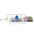 Світлодіодна гірлянда штора сніжинки та зірки 138 LED USB Iso Trade теплий білий 19746