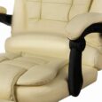 Комп’ютерне офісне крісло з екошкіри Malatec 16225 кремове