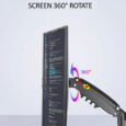 Настільний поворотний кронштейн для монітора телевізора NB H80 17 “-27”