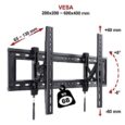 Кронштейн настінний для ЖК LED телевізора 50″-90″ DF80-T
