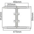 Кронштейн настінний для ЖК LED телевізора 40″-85″ P65