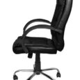 Офісне крісло з еко шкіри Malatec 8983 Чорне