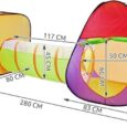Намет дитячий IGLO + тунель + 200шт м’ячів Malatec