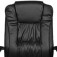 Офісне крісло з еко шкіри Malatec 8983 Чорне