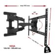 Кронштейн настінний для ЖК LED телевізора 40″-70″ K600