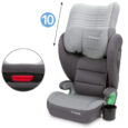 Дитяче автокрісло в машину від 15 до 36 кг WESTON I-SIZE DARK GRAY