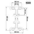 Кронштейн настінний для ЖК LED телевізора 40″-70″ K600