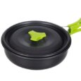 Набір туристичного посуду 3в1 алюмінієвий, Cooking Set DS-308 (чайник, каструля, сковорідка)