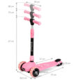 Самокат триколісний дитячий JAX PINK HUBAJAX02A0 рожевий