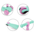 Самокат триколісний дитячий для дівчинок JAX MINT/PINK м’ятно – рожевий HUBAJAX04A0