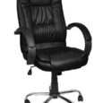 Офісне крісло з еко шкіри Malatec 8983 Чорне