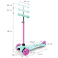Дитячий Самокат триколісний Kidwell UNO MINT HUBAUNO01A3