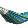 Подвійний садовий гамак 150 x 200 см синьо-зелений