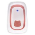 Дитяча складна ванночка зі зливом “Корівка” ECOTOYS, Рожевий колір
