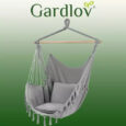 Гамак – підвісне бразильське крісло + 2 подушки Gardlov, Сіре (20937)