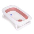 Дитяча складна ванночка зі зливом “Корівка” ECOTOYS, Рожевий колір