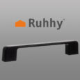 Ручки меблеві чорні набір 10 шт Ruhhy (22280)