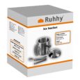 Відерце для льоду 1.3 л + щипці та ложка RUHHY – Термоконтейнер для льоду 21159