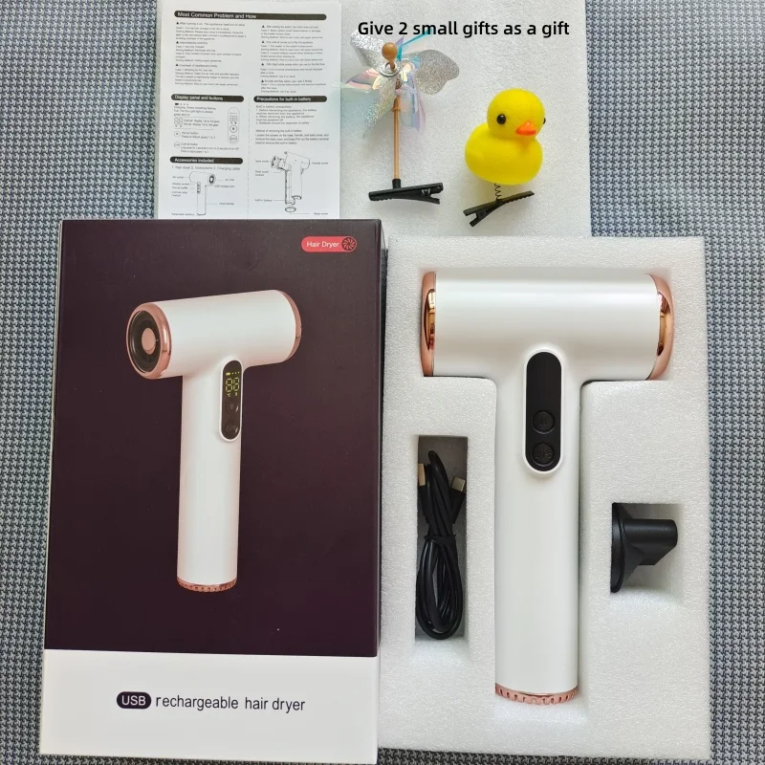 New-Cold-Hot-Wireless-Hair-Dryer