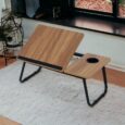Складаний столик для ноутбука, планшета Ecarla STL10WZ1, горіхово-коричневий