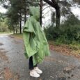 Зелене пончо від дощу RUHHY, універсальний розмір, ПВХ