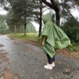 Зелене пончо від дощу RUHHY, універсальний розмір, ПВХ