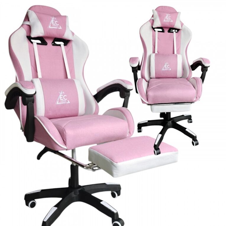 fotel-gamingowy-obrotowy-strike-z-podnozkiem-i-poduszka-masujaca-rozowy-ko40rb