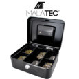Велика металева касетна скринька для грошей Malatec 822 сейф каса – 20×16×9 см