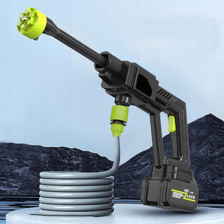 MYJKA-CISNIENIOWA-AKUMULATOROWA-BEZPRZEWODOWA-48V-30-BAR-200W-ZESTAW-Model-RC-K-1009
