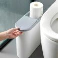 Компактне відро для сміття у ванній кімнаті PUSH TOP 10л