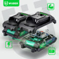 Акумуляторна ланцюгова міні-пила Wuber W37000 (2 x акумулятор 21V 2.0Ah) Довжина шини 10см