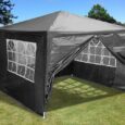 Садовий павільйон намет MultiGarden 3х3×2.5 м Садова альтанка сіра Польша