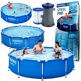 Басейн каркасний Bestway 305×76 см круглий з насосом і фільтром Bestway 56679