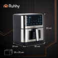 Аерофритюрниця без олії RUHHY Air Fryer XXL 8 л, антипригарна, 10 програм – Мультипіч Аерогриль